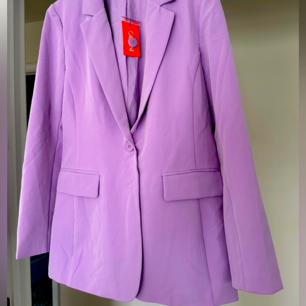 Oversized lavender long boyfriend blazer xxl - Picture 1 of 2